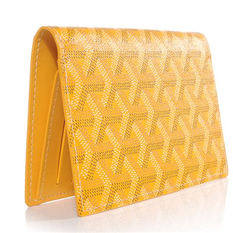 goyard passport holder yellow.